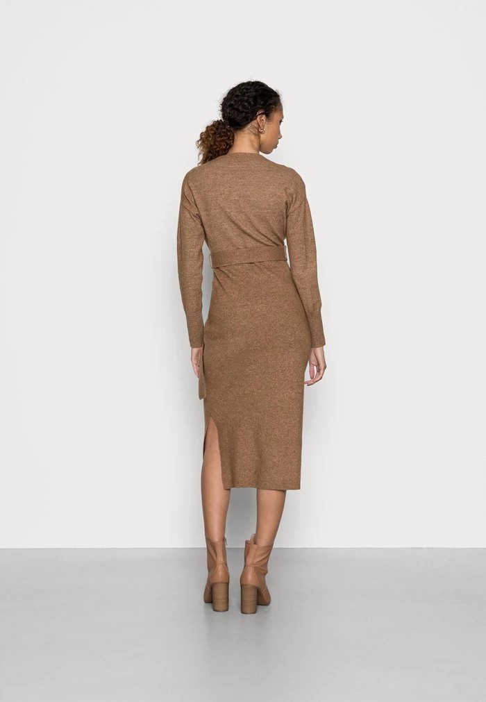 Peignoir ANNA FIELD Anna Field Wrap Over Midi Dress Marron Femme | RUY-5170476